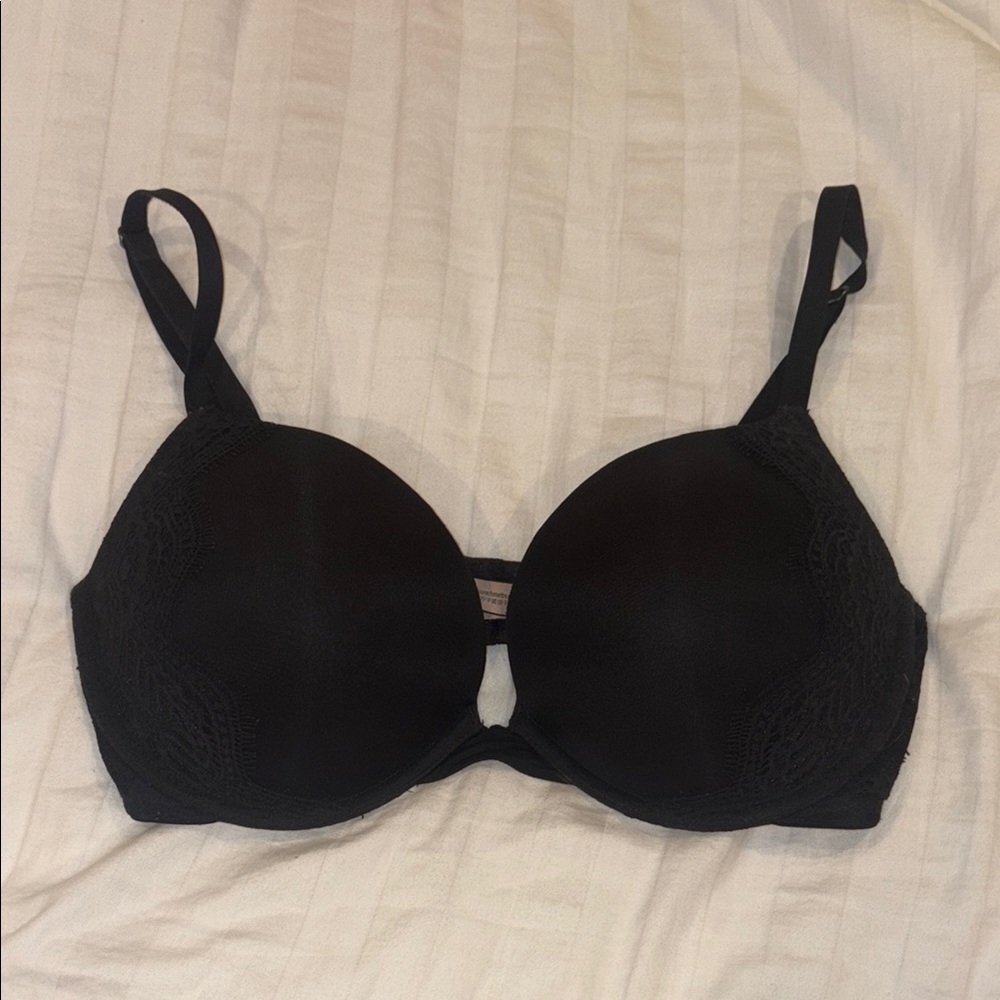 Victoria's Secret Black Full Coverage Bra with Adjustable Straps